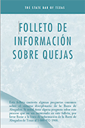 Folleto de Informacion Sobre Quejas